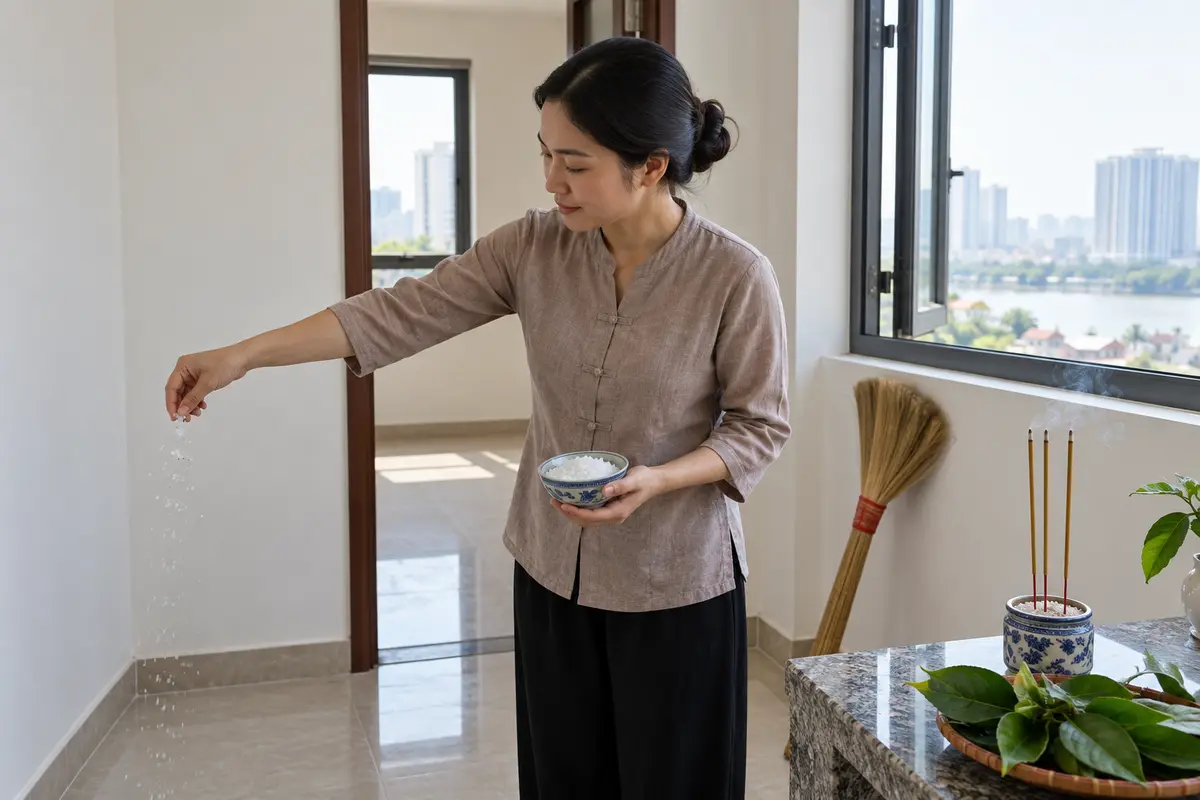 Cách tẩy uế nhà mới theo phương pháp truyền thống