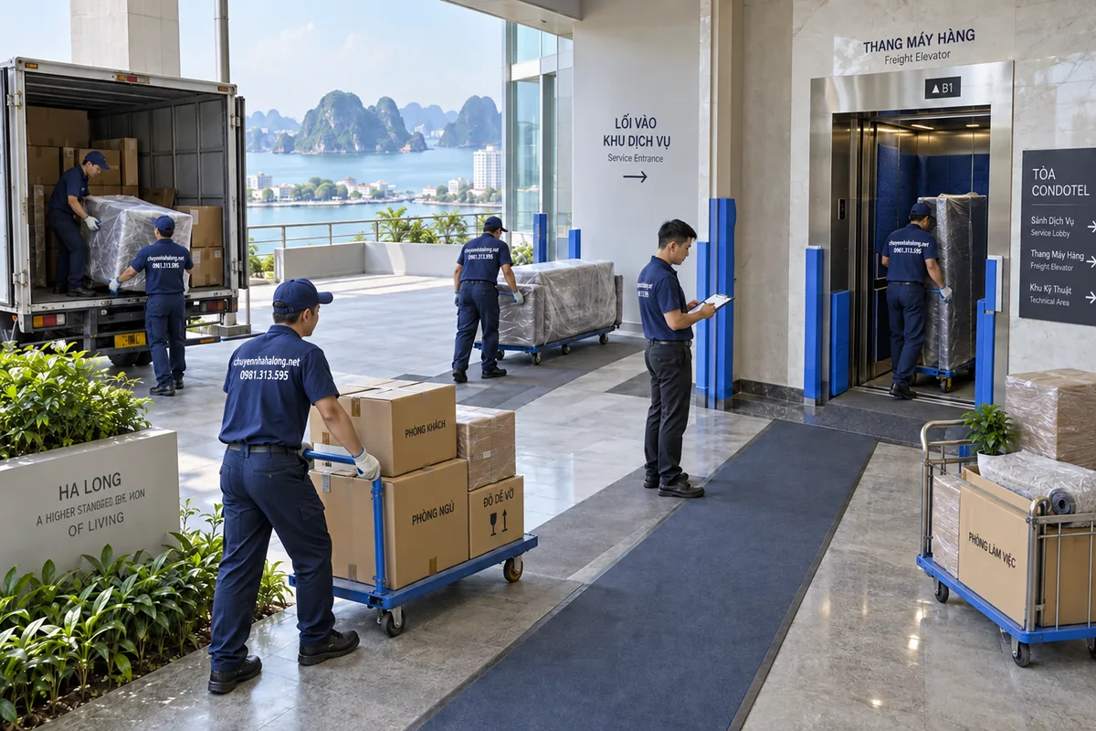Giải pháp chuyển đồ vào chung cư cao cấp tối ưu nhất