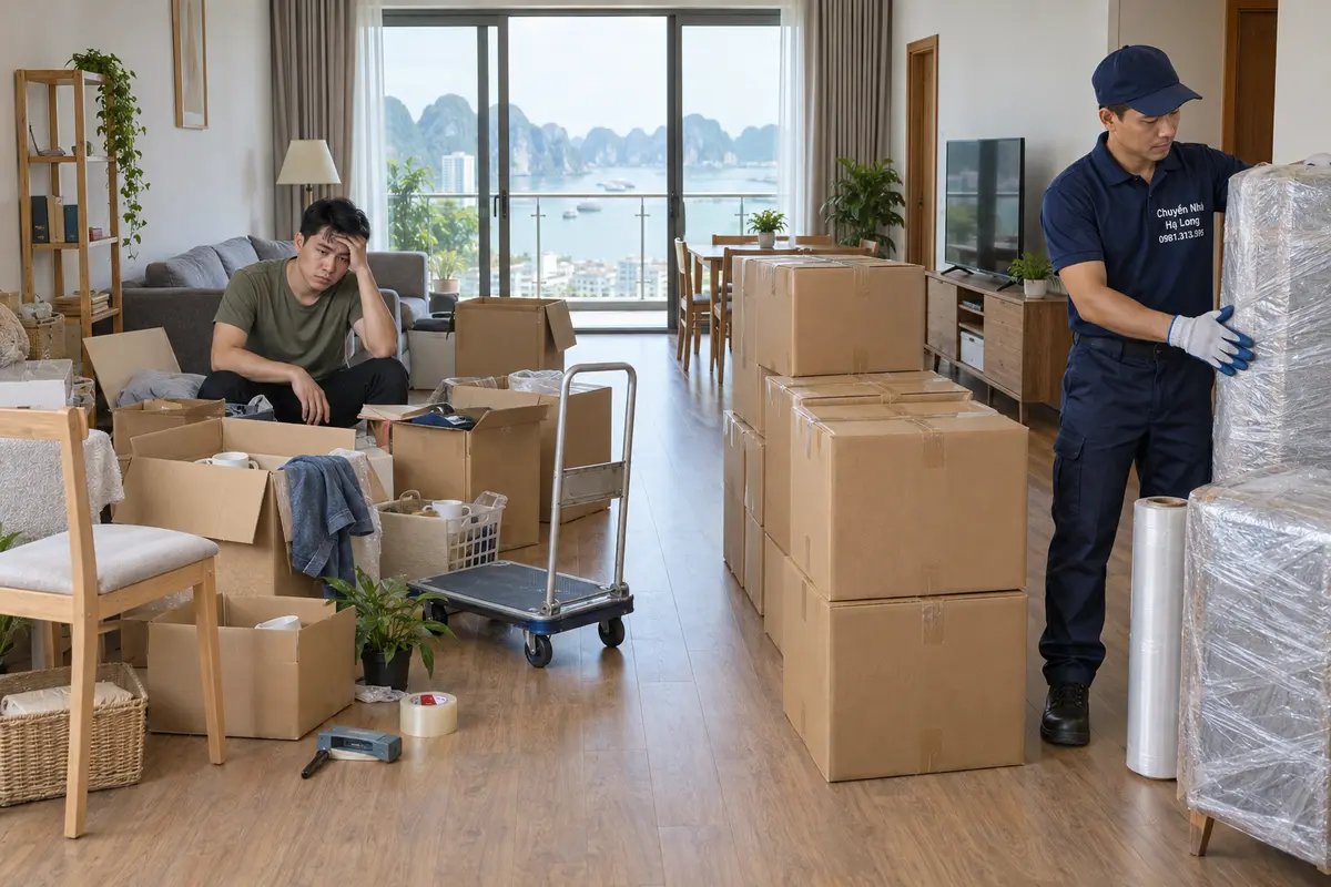 Bảng so sánh chi tiết: Tự chuyển nhà và thuê dịch vụ trọn gói