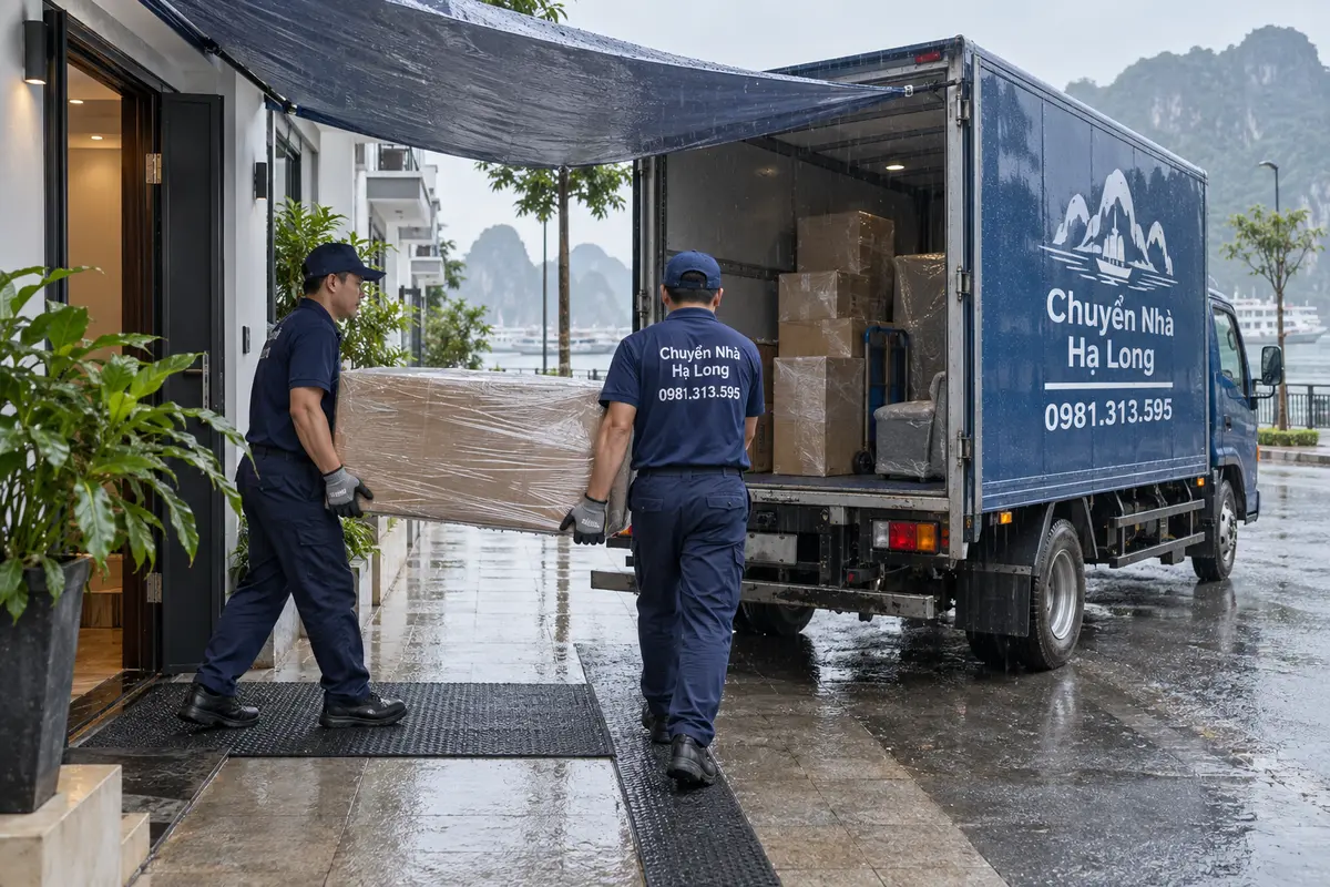 Chuyển nhà vào mùa mưa: cách chống ướt và bảo vệ đồ đạc