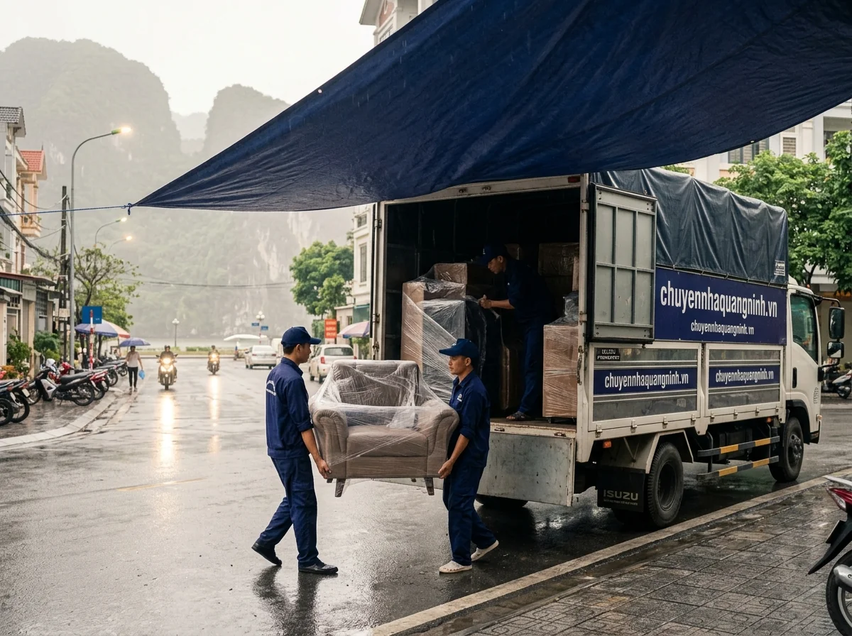 Chuyển nhà vào mùa mưa