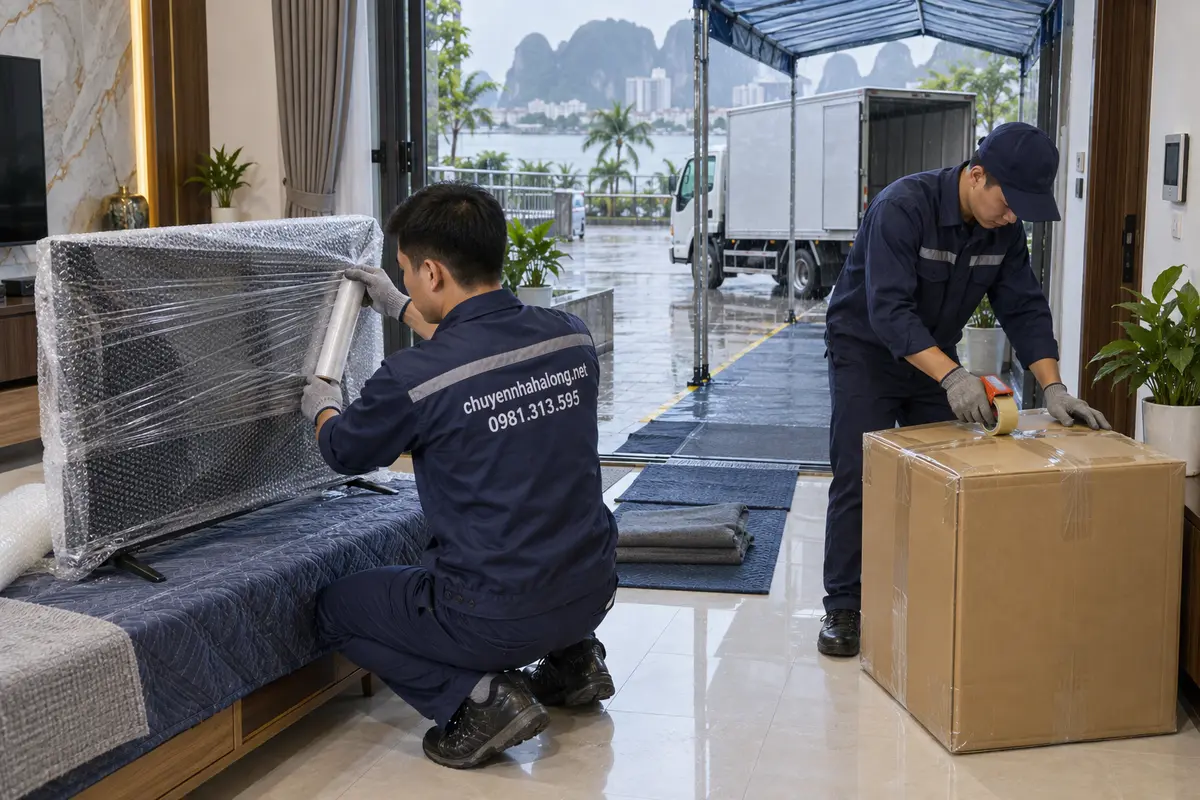 Hướng dẫn các bước chuyển nhà an toàn khi trời mưa