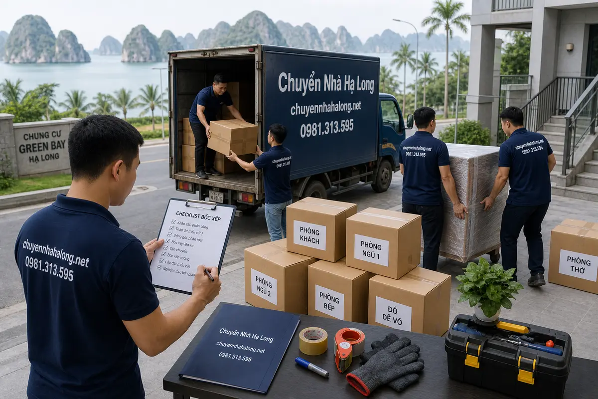 Ảnh minh họa quy trình cho bốc xếp hạ long quảng ninh tại Hạ Long