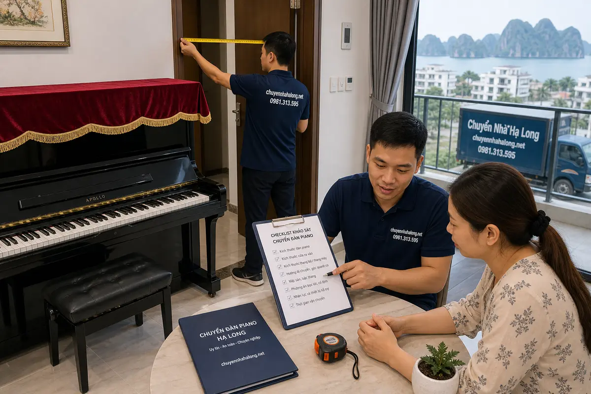 Ảnh minh họa khảo sát/tư vấn cho chuyển đàn piano hạ long tại Hạ Long