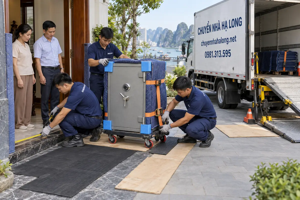 Dịch vụ chuyển két sắt Hạ Long bao gồm những gì?
