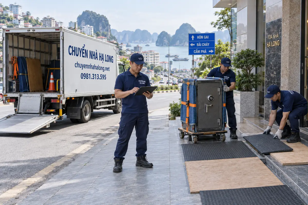 Khu vực phục vụ dịch vụ chuyển két sắt