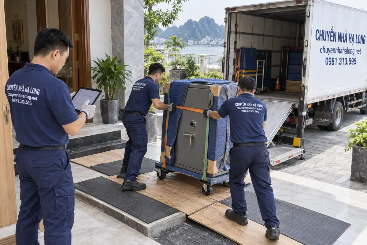 Quy trình vận chuyển két sắt 5 bước