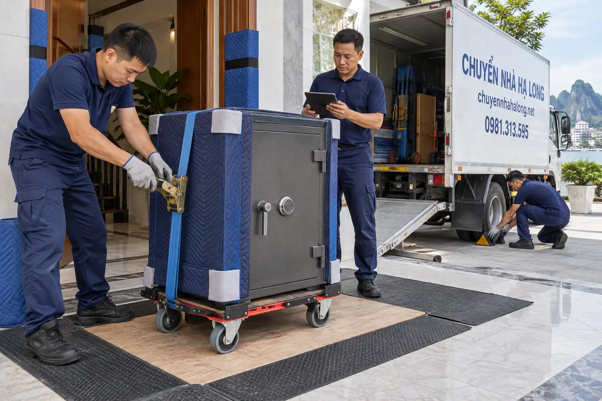 Tại sao chọn dịch vụ chuyển két sắt của Chuyển Nhà Hạ Long?