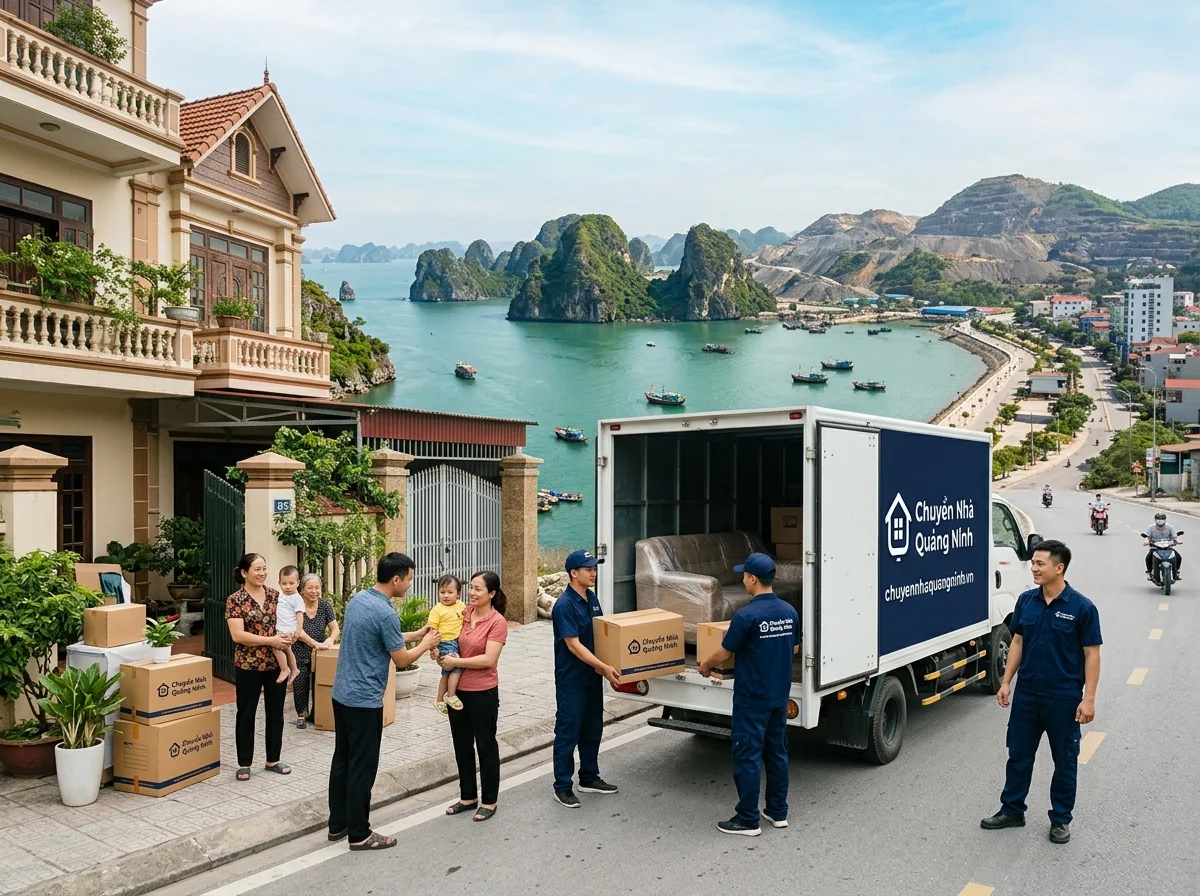 Dịch vụ chuyển nhà Cẩm Phả trọn gói, xe đến tận nơi