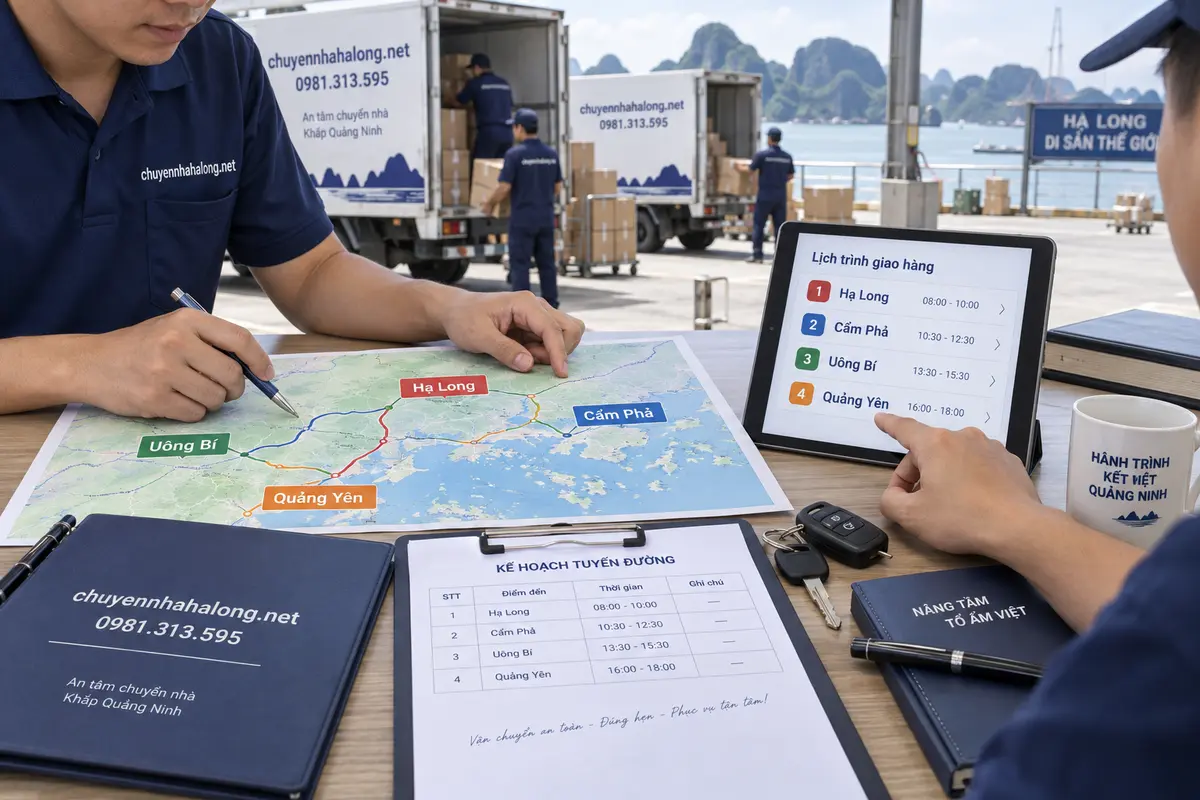 Khu vực phục vụ tại Quảng Ninh