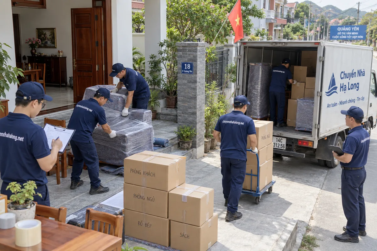 Quy trình chuyển nhà Quảng Yên 5 bước