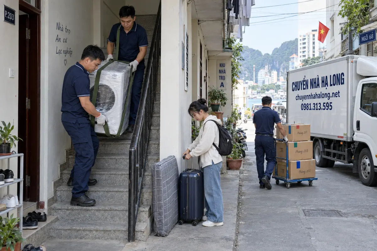 Đặc thù chuyển nhà trọ cho người thuê phòng tại Hạ Long