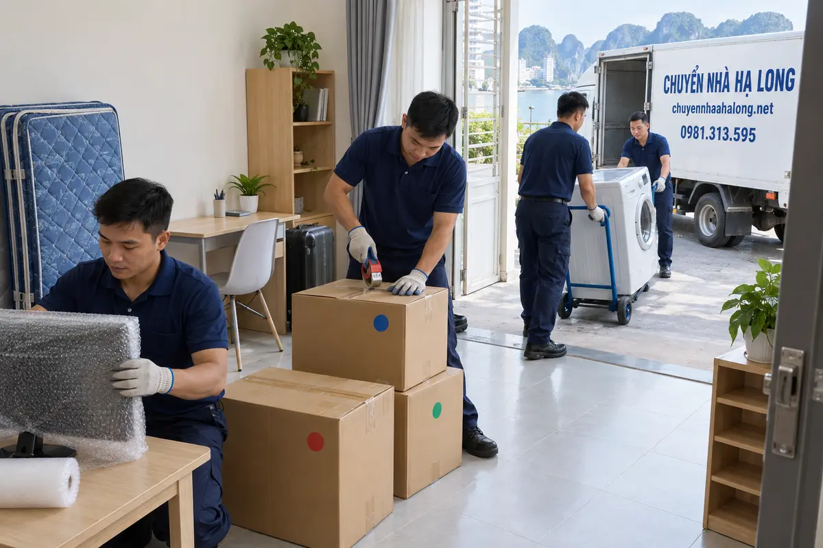 Dịch vụ chuyển nhà trọ Hạ Long bao gồm những gì?