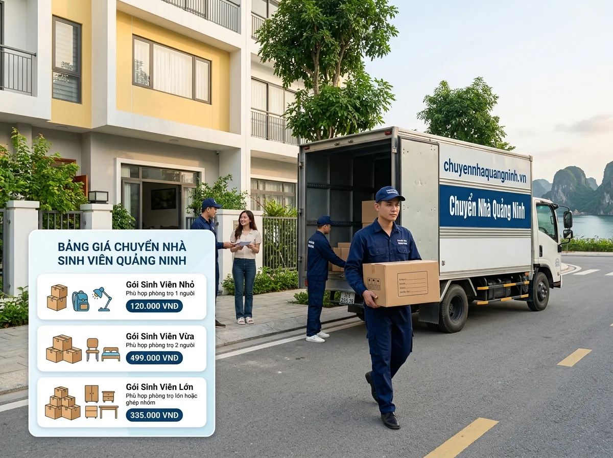 Bảng giá dịch vụ chuyển nhà trọ Hạ Long