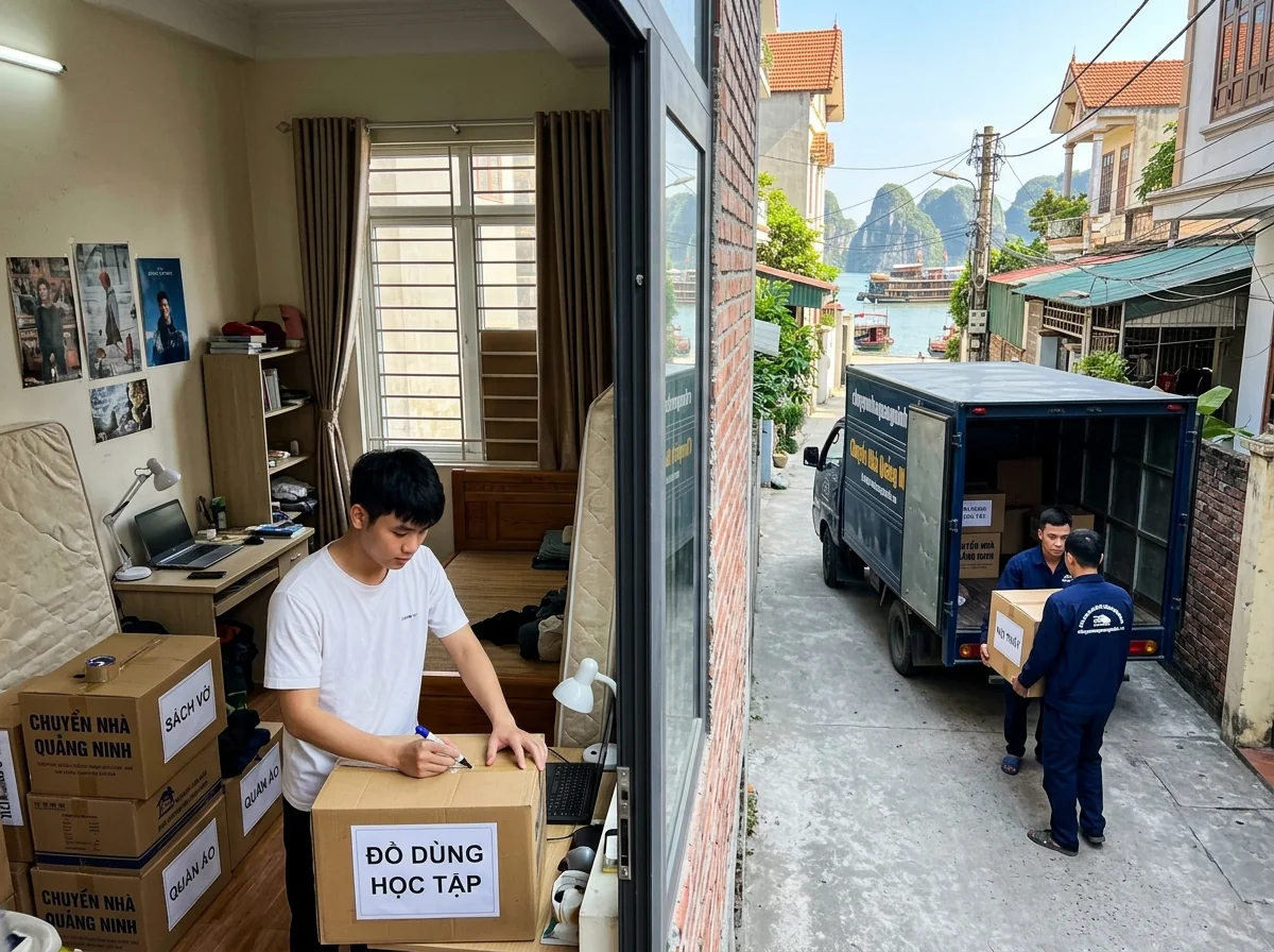 Chuyển nhà trọ Hạ Long bằng xe tải nhỏ, bốc xếp nhanh