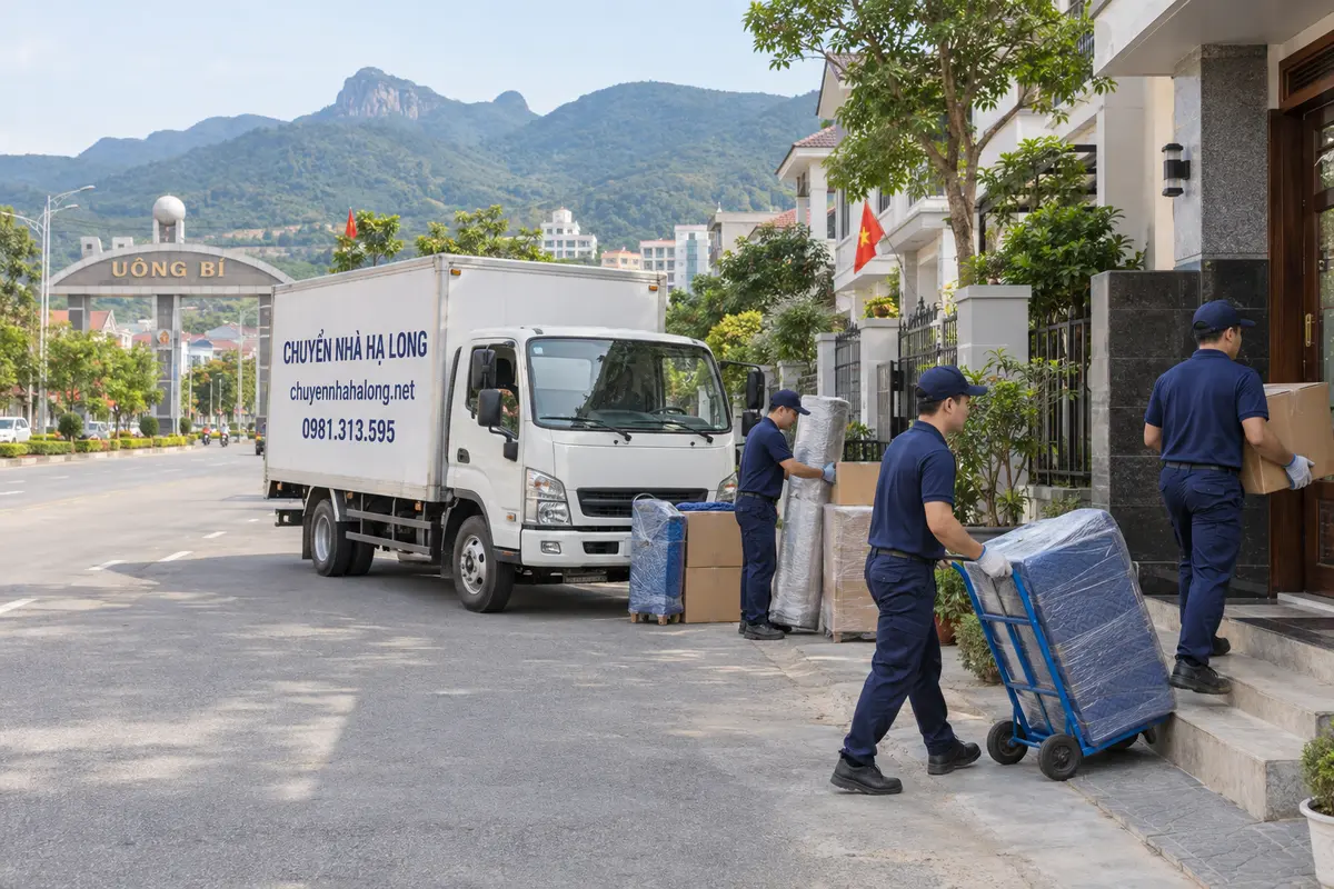 Các khu vực phục vụ tại thành phố Uông Bí