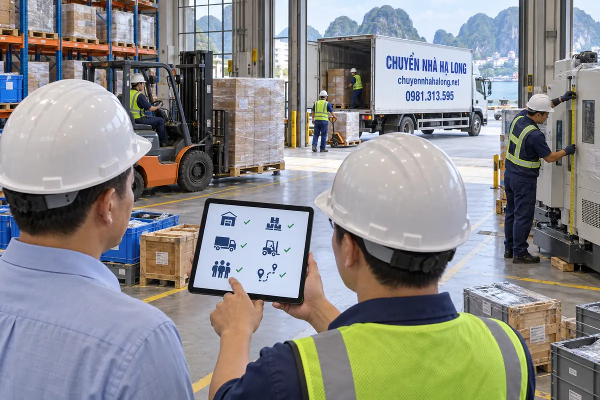 Bảng giá dịch vụ chuyển nhà xưởng, kho bãi tại Hạ Long mới nhất 2026
