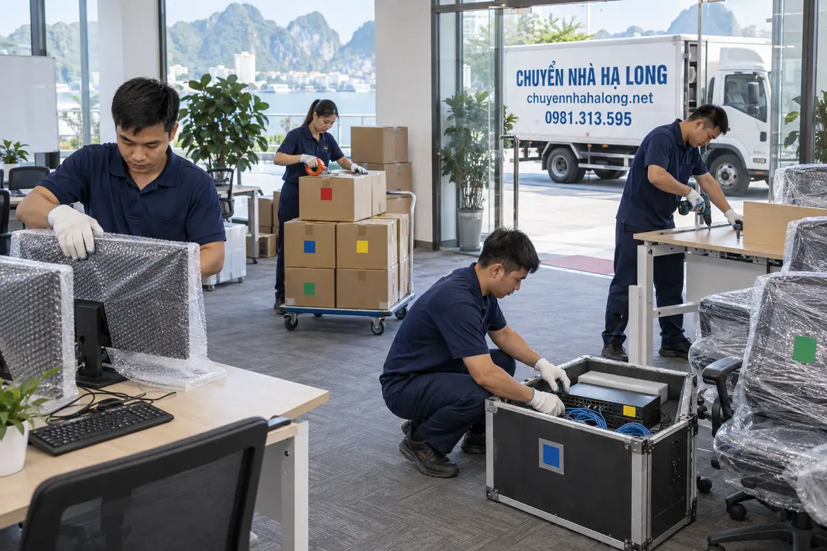 Dịch vụ chuyển văn phòng trọn gói Hạ Long bao gồm những gì?