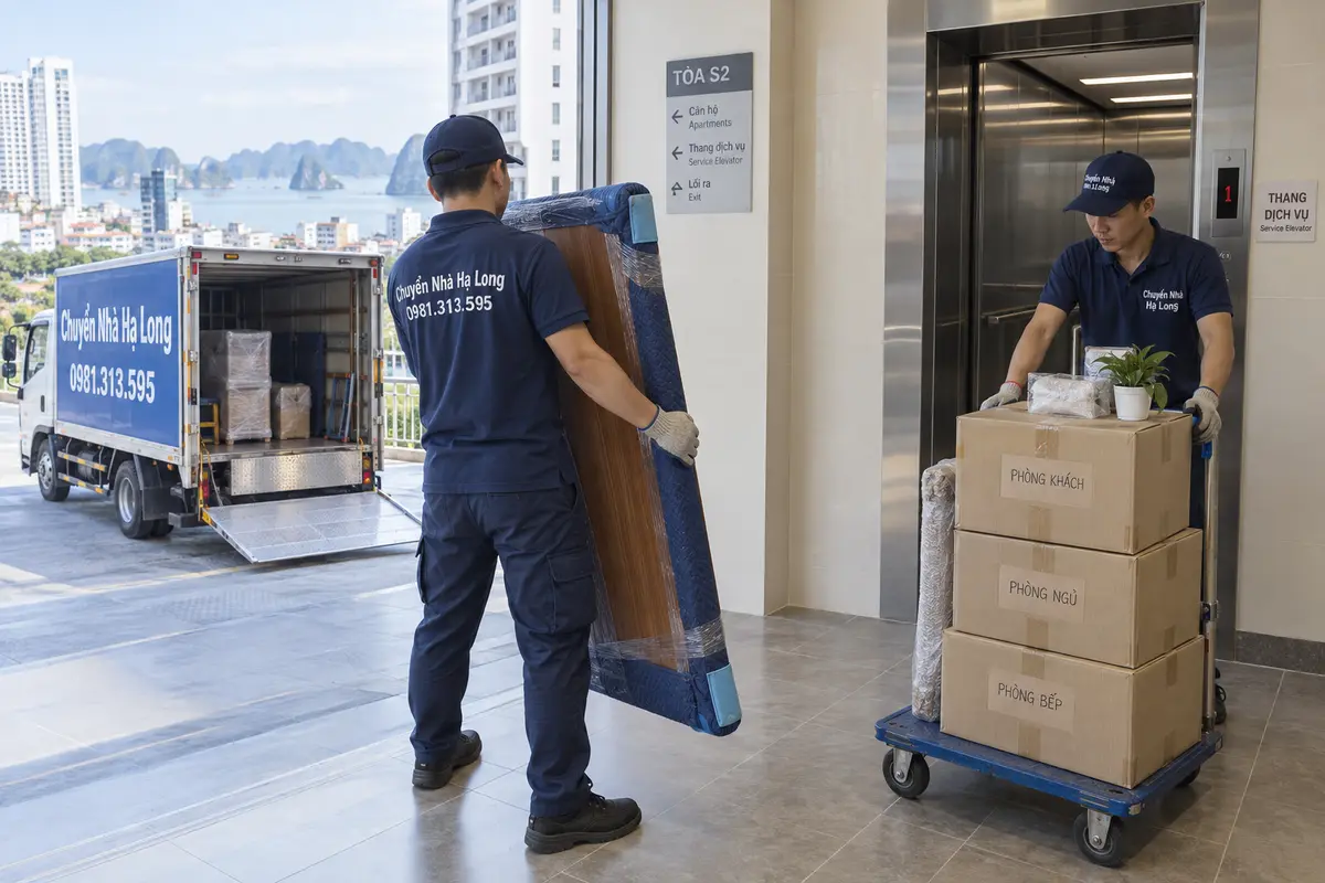 Dự án 1: Chuyển nhà gia đình tại Hòn Gai, Hạ Long
