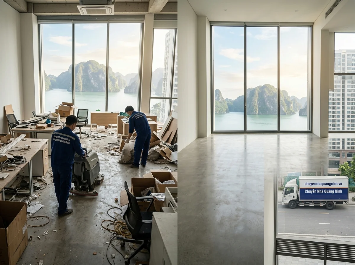 Hoàn trả mặt bằng văn phòng Hạ Long sau khi chuyển đi