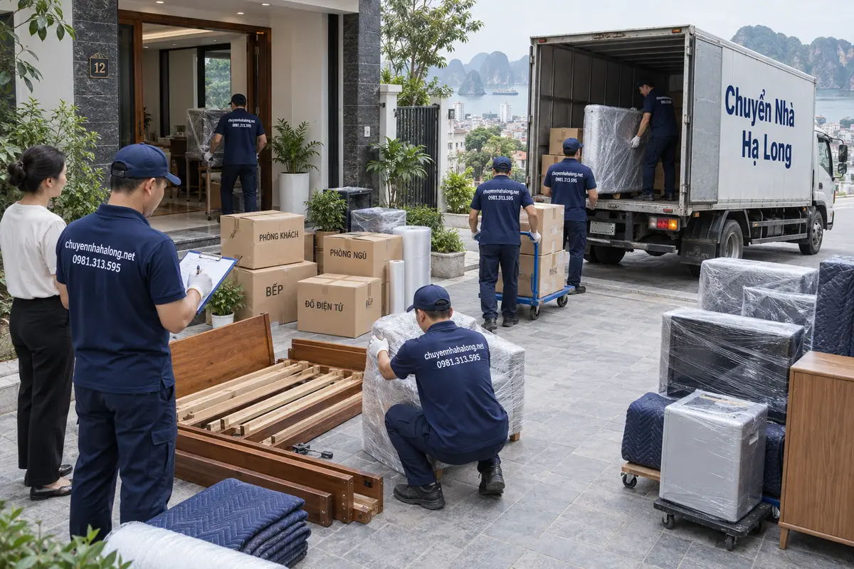 Gói chuyển nhà trọn gói Hạ Long bao gồm những gì?