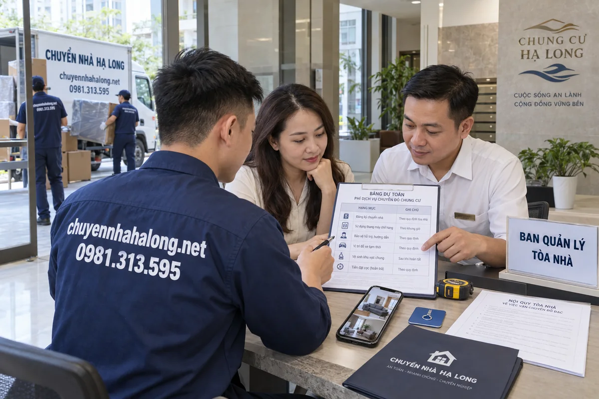 Phí dịch vụ chuyển đồ chung cư