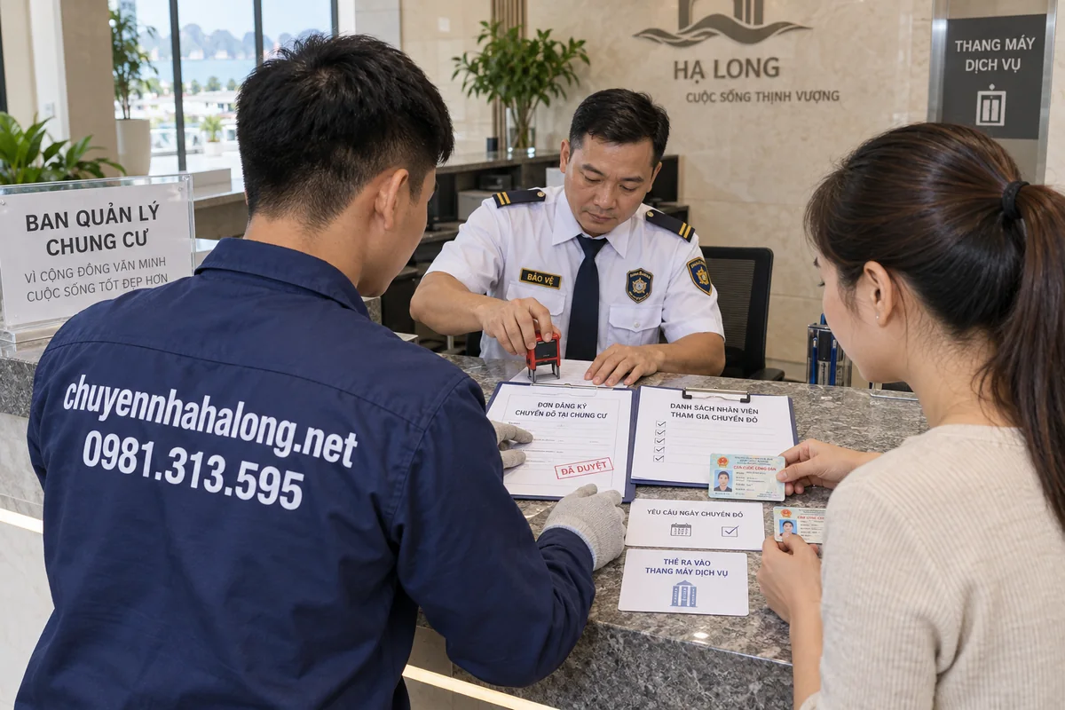 Thủ tục đăng ký chuyển đồ tại chung cư Hạ Long