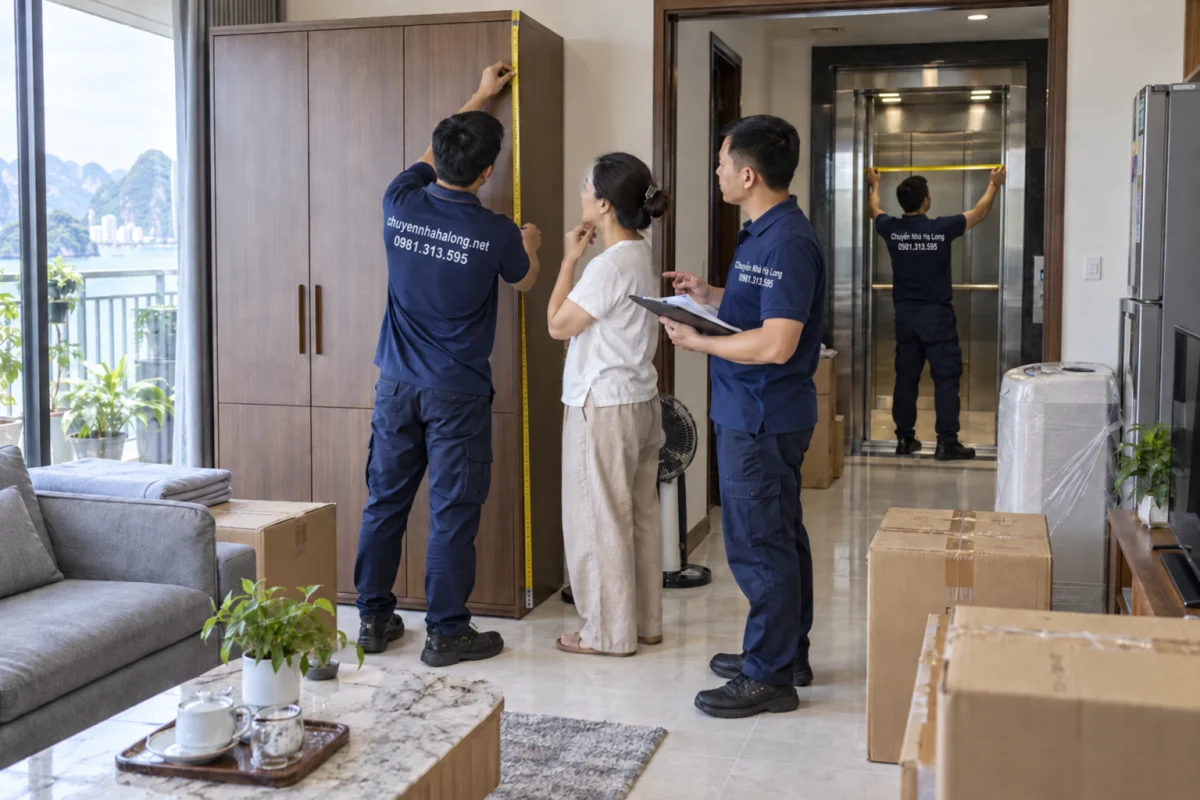 Bước 2: Khảo sát thực tế và báo giá chuyển nhà