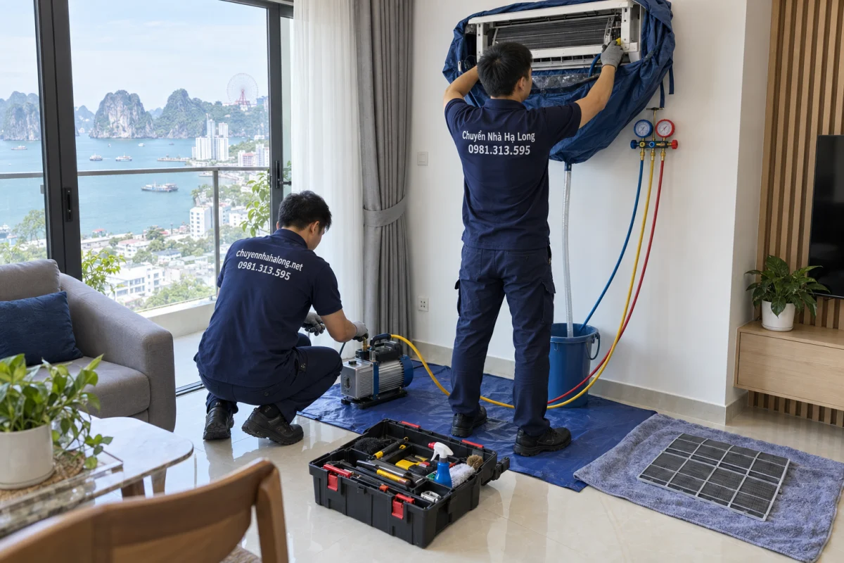 Quy trình tháo lắp, bảo dưỡng điều hòa 6 bước