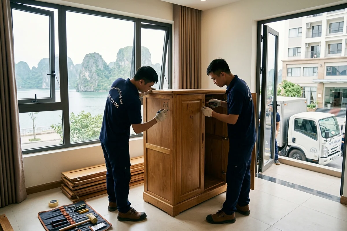Tháo lắp giường tủ Hạ Long khi chuyển nhà