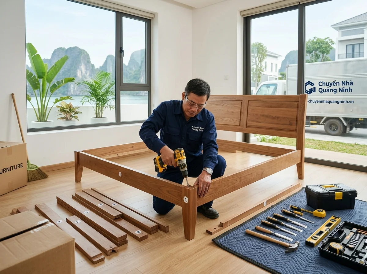 Tháo lắp giường tủ Hạ Long khi chuyển nhà