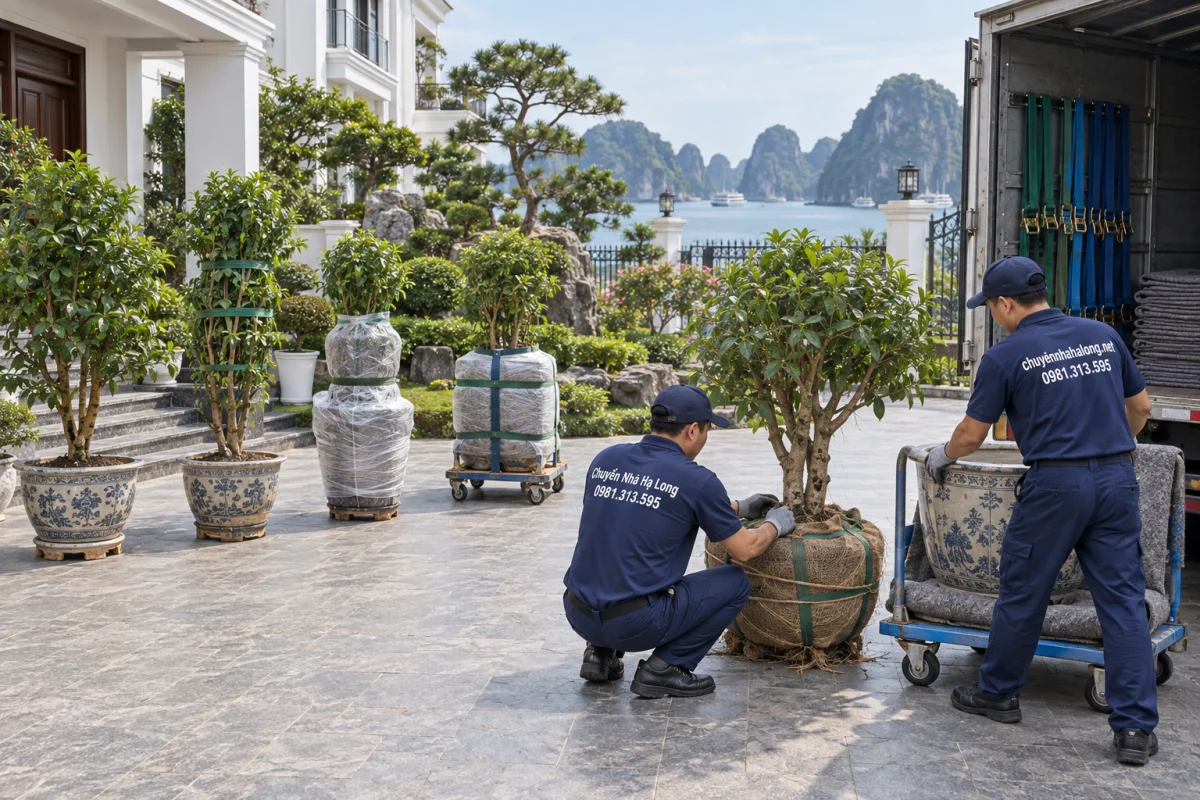 Quy trình vận chuyển cây xanh, cây cảnh an toàn 5 bước
