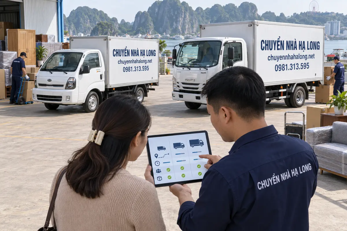 Bảng giá cho thuê xe tải chở hàng tại Hạ Long 2026