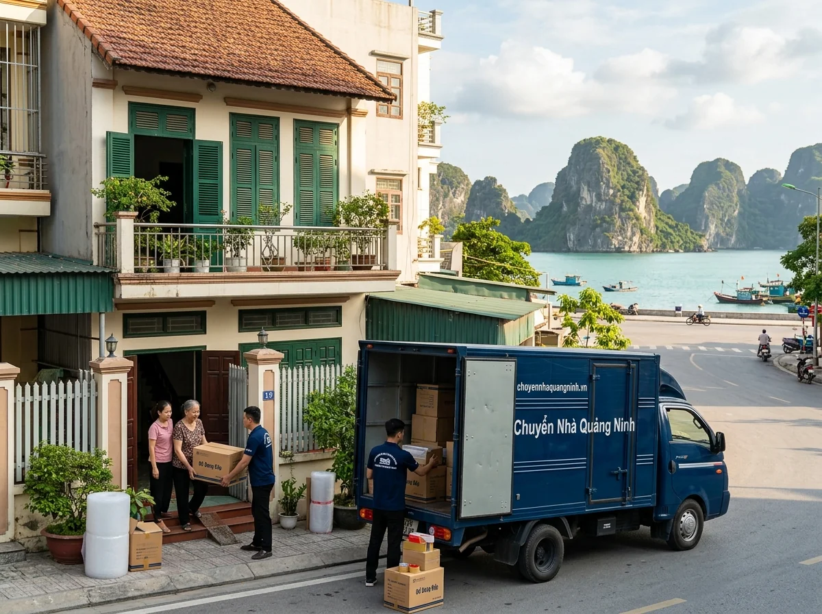 Xe tải chở hàng Hạ Long đủ tải trọng, có lái